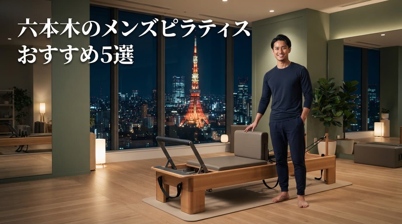 【2026年最新】メンズピラティス六本木のおすすめ5選!初心者向けプライベートレッスンで体幹強化・姿勢改善
