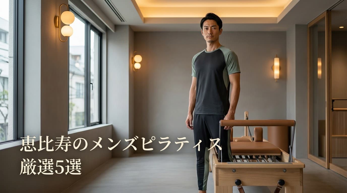 【2026年最新】メンズピラティス恵比寿のおすすめ厳選5選!初心者向けパーソナル・マシンピラティス徹底比較
