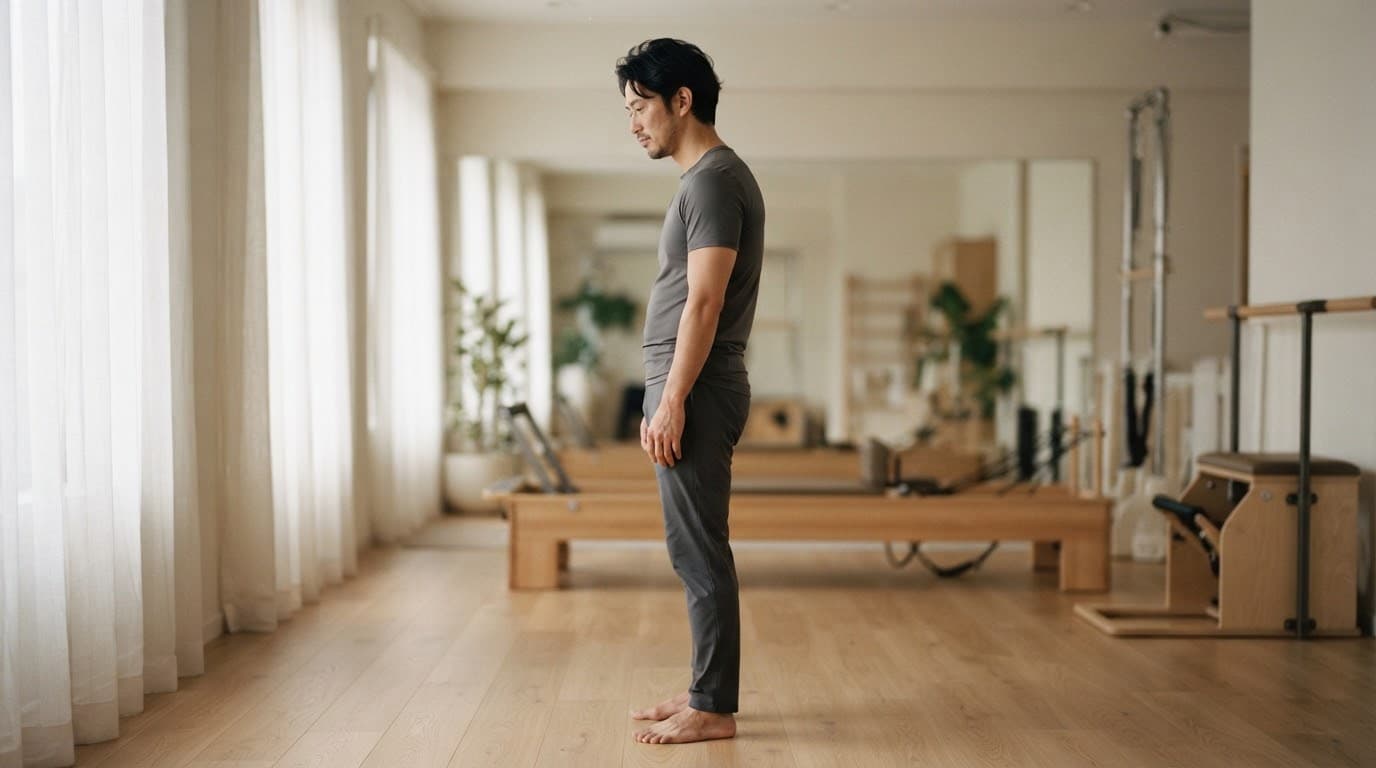 【男性向け】【2026年最新】巻き肩をピラティスで治す!自宅でできるエクササイズからおすすめスタジオまで徹底解説