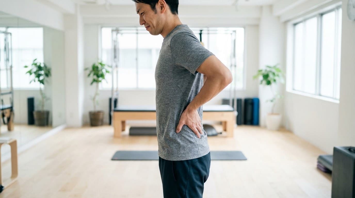 【2026年最新】慢性腰痛におすすめのメンズピラティス4選!マシンピラティスやプライベートレッスンで姿勢改善を目指す選び方を解説