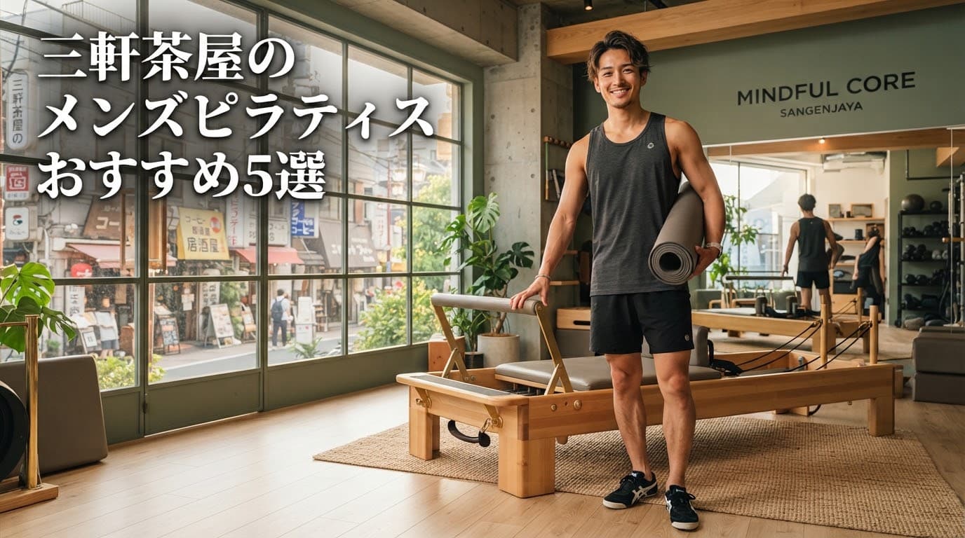 【2026年最新】メンズピラティス三軒茶屋のおすすめスタジオ5選!初心者向けパーソナル・マシンピラティス徹底比較